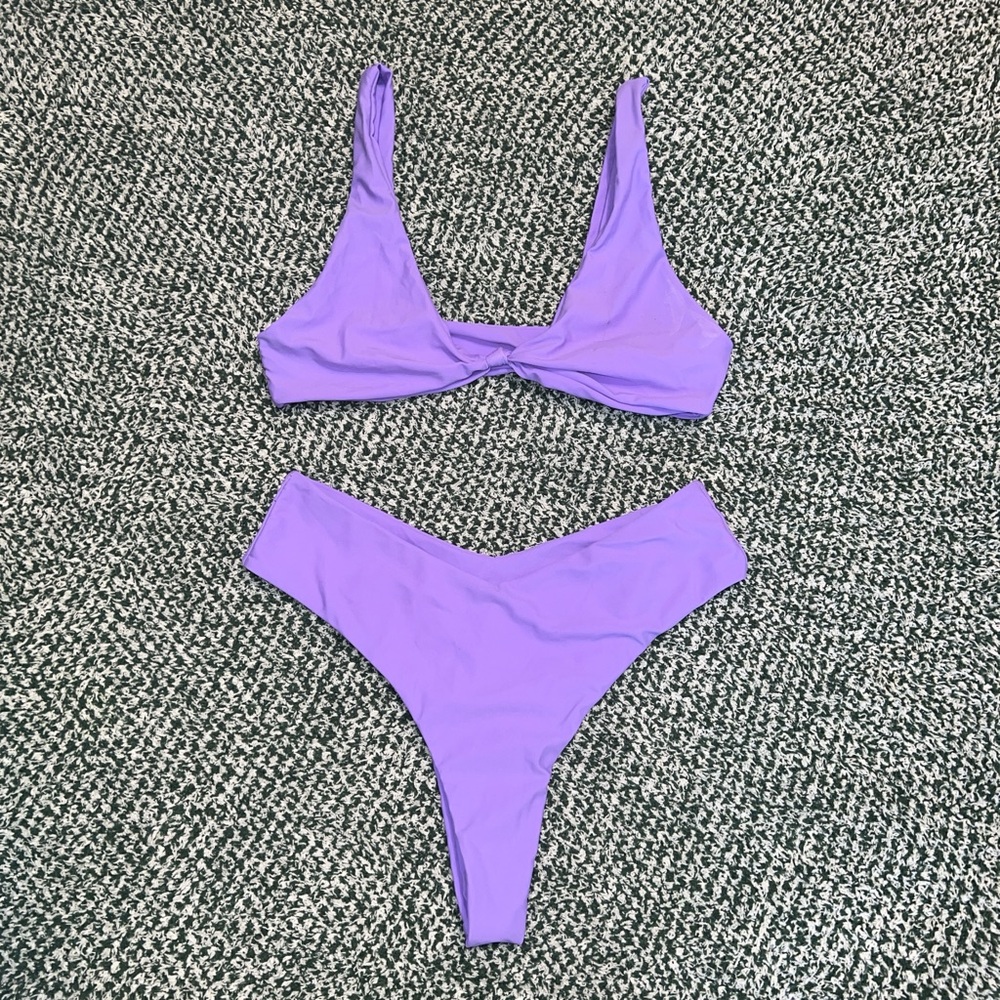 Vibrant Purple Bikini Set